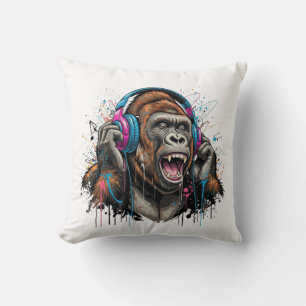 Ink Flow Beats: Personalised Gorilla Headphone Cushion