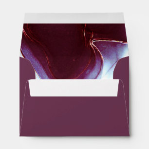 Ink Flow Wedding Dark Burgundy ID762 Envelope