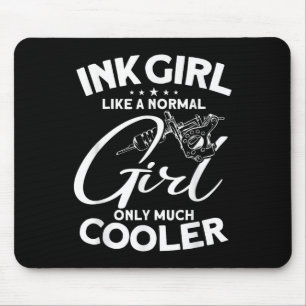 Ink Girl - Tattoo Lover Tattooist Tattoo Artist Mouse Mat