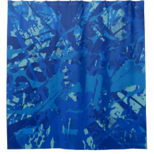 Ink hand made painting. Abstract wall art. Creativ Shower Curtain