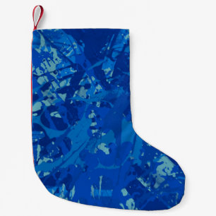 Ink hand made painting. Abstract wall art. Creativ Small Christmas Stocking
