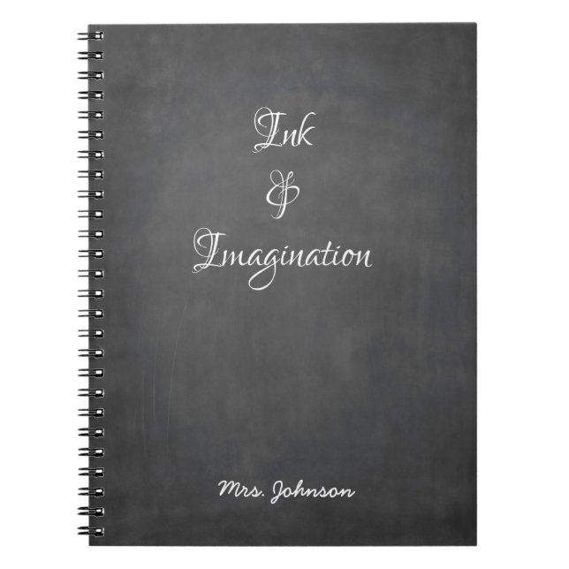 Ink & Imagination Grey Notebook (Front)