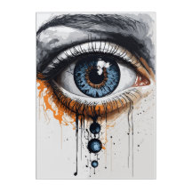 Ink-Infused Eye Art