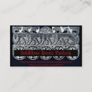 Ink&Iron Heroic Fantasy Business Card