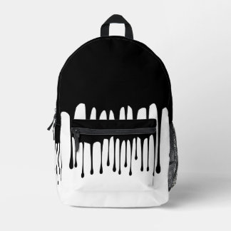 Ink leak printed backpack