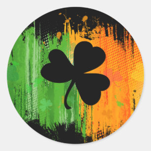Ink Lucky Clover dark sticker