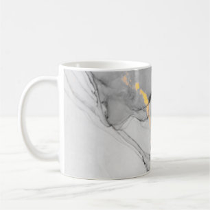 Ink, paint, abstract. Closeup of the painting. Col Coffee Mug