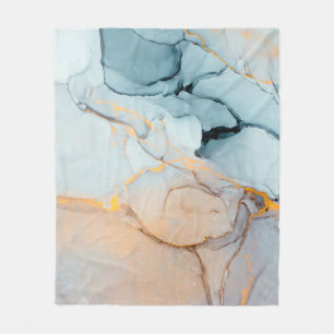 Ink, paint, abstract. Closeup of the painting. Col Fleece Blanket