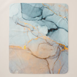 Ink, paint, abstract. Closeup of the painting. Col Sherpa Blanket