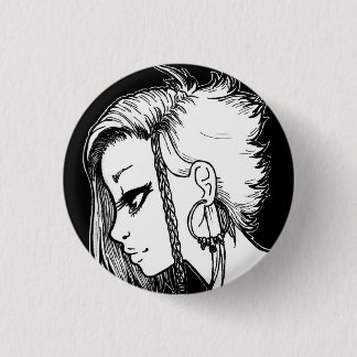 Ink Portraits (Panya) 3 Cm Round Badge