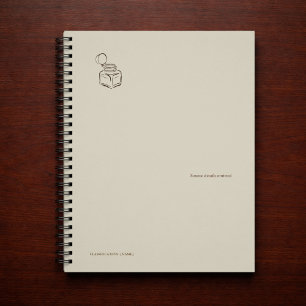 Ink pot- Forgotten Archive- Minimalist Notebook