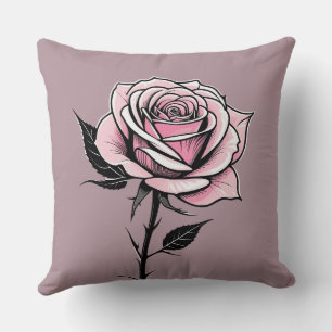 Ink Rose (vintage pink) Cushion