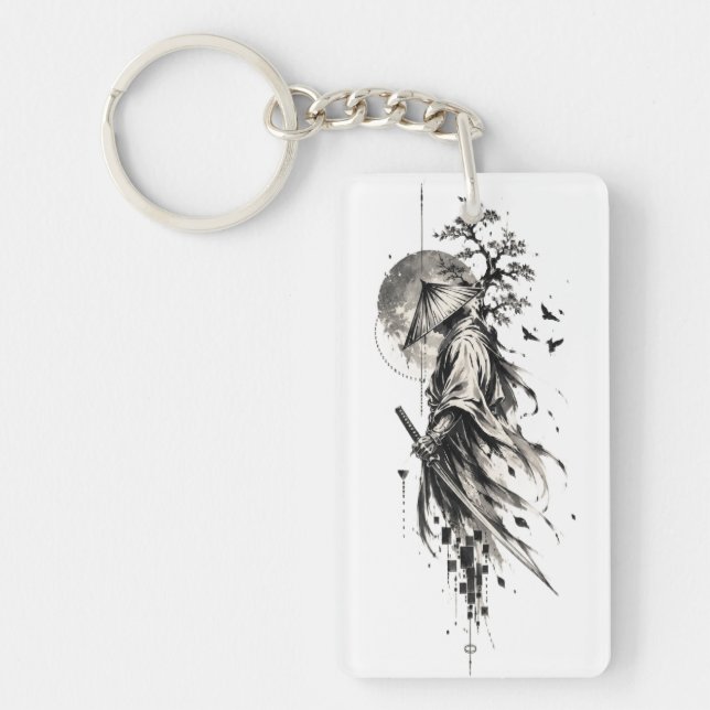 Ink Shadow Ronin Key Ring (Front)