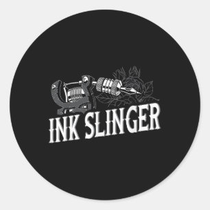 Ink Slinger - Tattoo Artist Classic Round Sticker