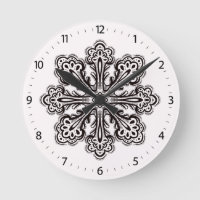 Ink Snowflake Winter Tattoo Art To Colour