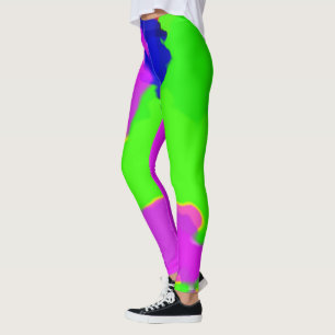 Ink Splash Painting Watercolor Multicolor Colourfu Leggings