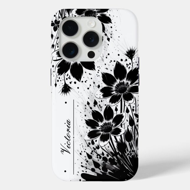 Ink-splashed Bloom Case-Mate iPhone Case (Back)