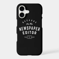 Ink-Stained Authority - Newspaper Editor Pride