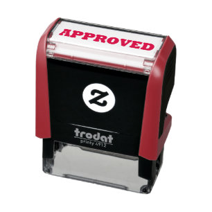 Ink Stamp. Legend: 'Approved' in red ink. Self-inking Stamp