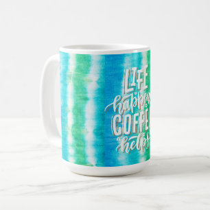Ink Stripes Summer vibes Tie dye Coffee Mug