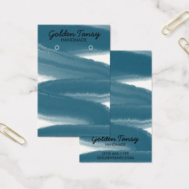 Ink Swipe Earring Necklace Jewellery Display Card (Office)