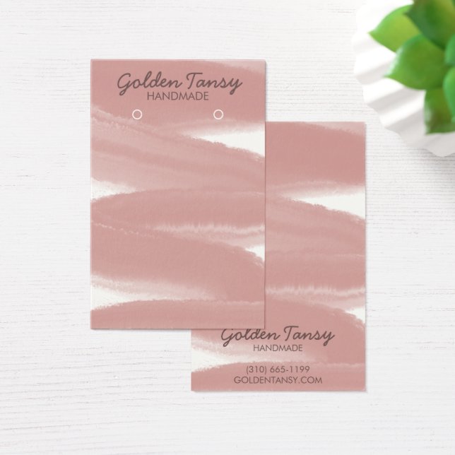 Ink Swipe Earring Necklace Jewellery Display Card (Desk)