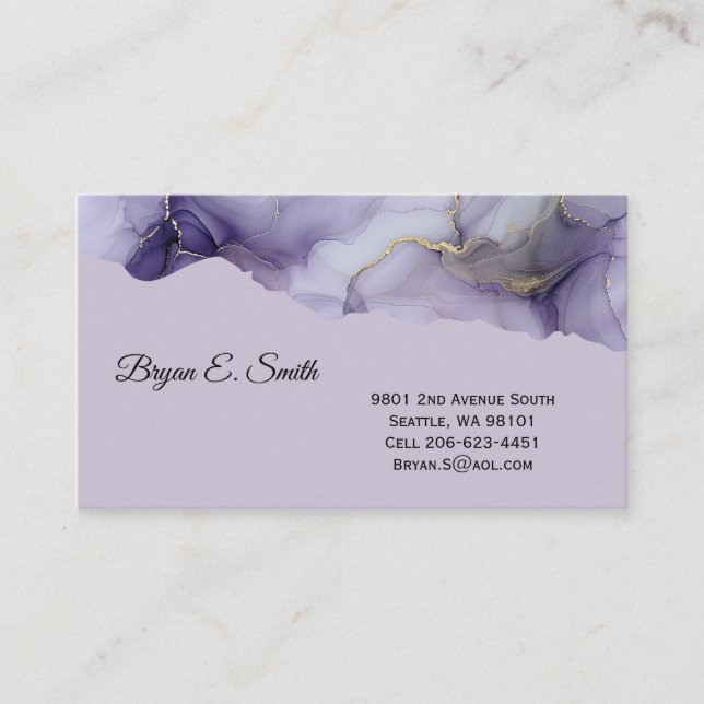 Ink Swirl Business Card (Front)