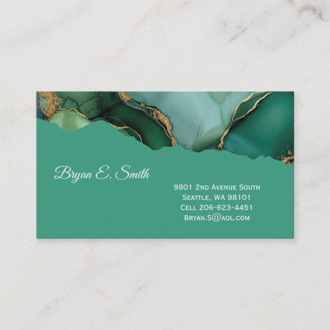 Ink Swirl Business Card (Front)