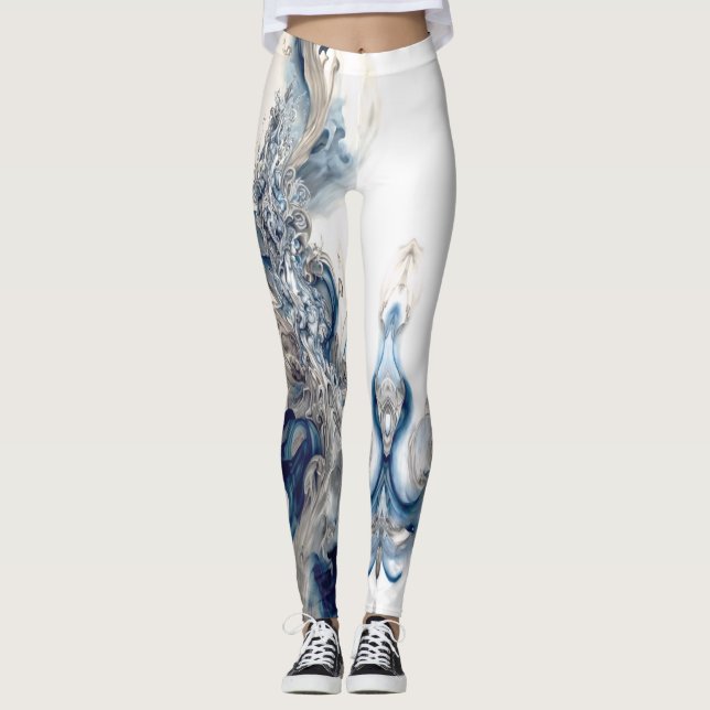 Ink Swirl Leggings (Front)