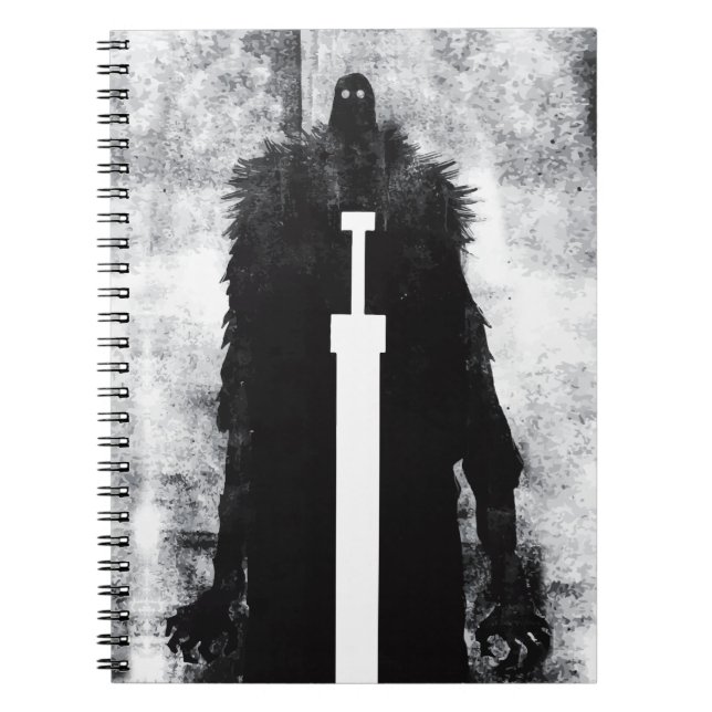 Ink Talking Fantasy V02 A Knight from hell Notebook (Front)