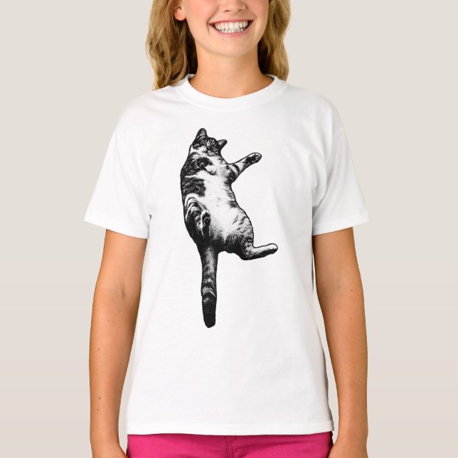 Ink-Tone Tabby, Easygoing T-Shirt (Front)