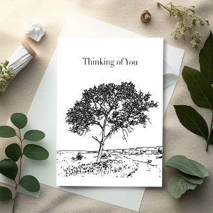 Ink Tree – Minimal Sympathy Card