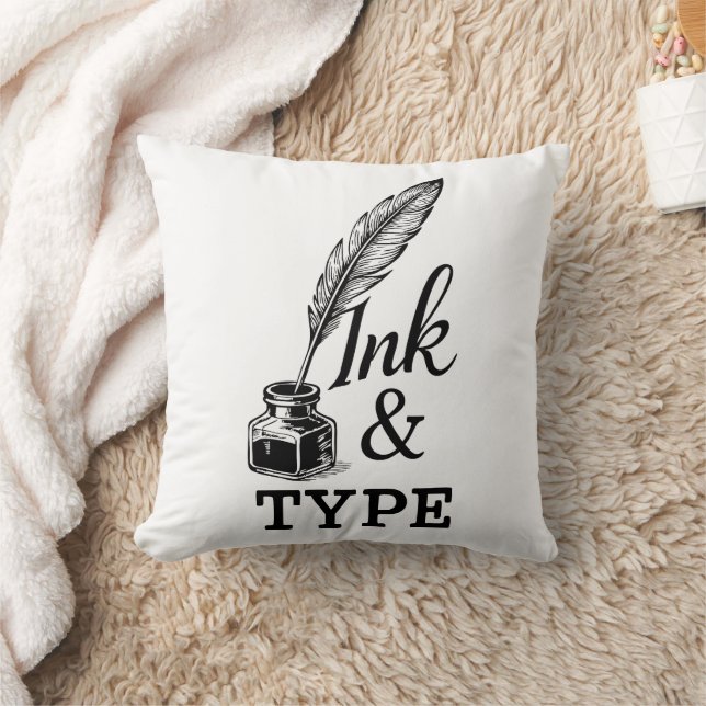 Ink & Type Cushion (Blanket)