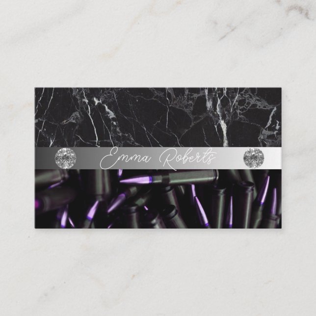 Ink Typography Tattoo Artist Business Card (Front)