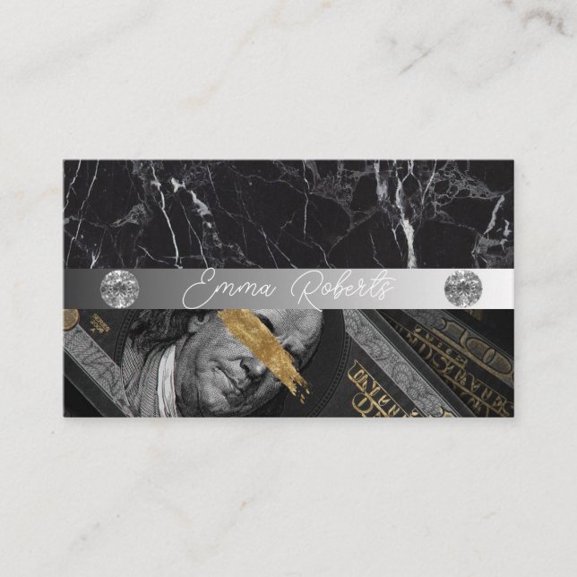 Ink Typography Tattoo Artist Business Card (Front)