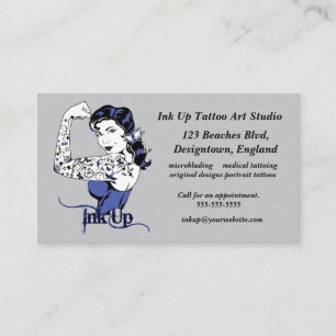 Ink Up Tattoo Art Studio Business Card