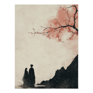 Ink Wash Painting Art Poster