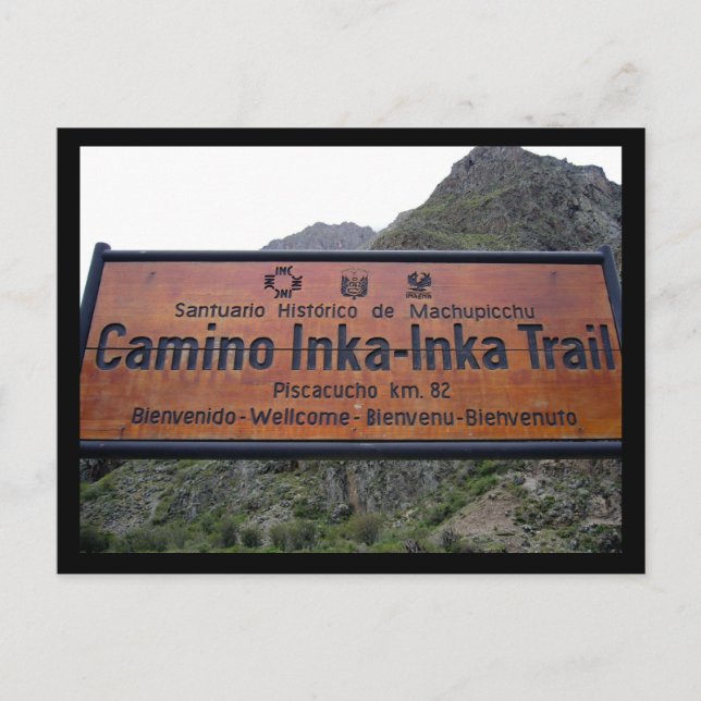 inka trail peru postcard (Front)