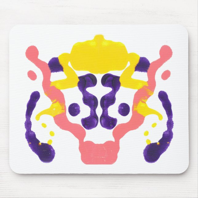 Inkblot Art Mouse Mat (Front)