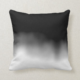 Inkblot Ombre Black Cushion