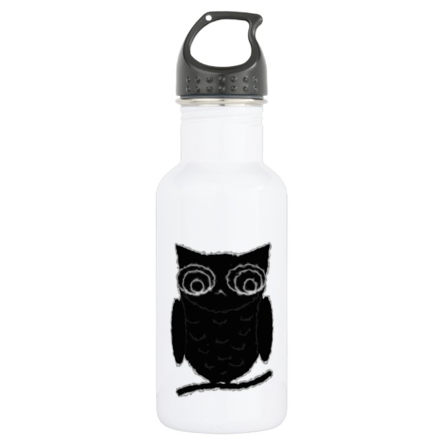 Inkblot Owl 532 Ml Water Bottle (Front)