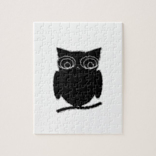 Inkblot Owl Jigsaw Puzzle (Vertical)