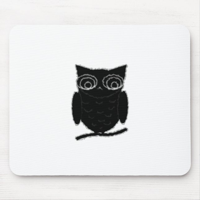 Inkblot Owl Mouse Mat (Front)
