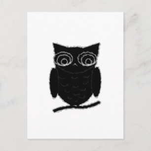 Inkblot Owl Postcard