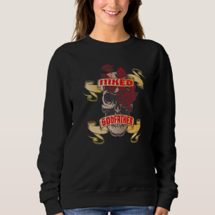 Inked And Godfather Tattoo Skull Red Roses Family Sweatshirt