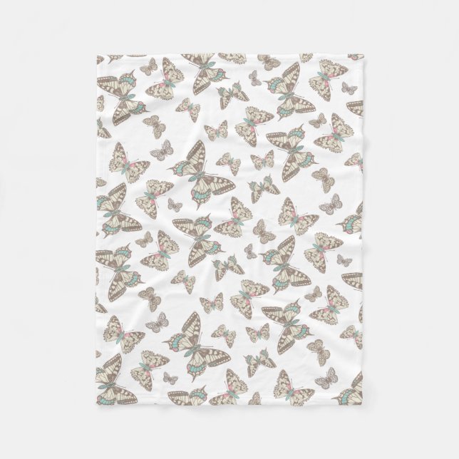 Inked butterfly patterned blanket (Front)