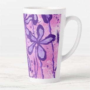 Inked Flowers Latte Mug