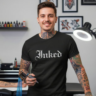 Inked Gothic Font for Tattoo Lovers T-Shirt