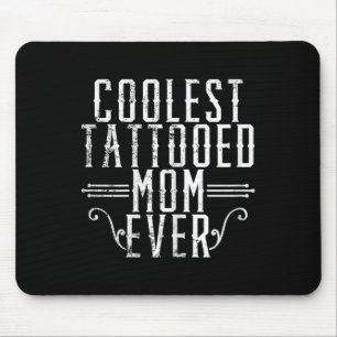 Inked Mama Mum Leopard Tattooed Mum Temporary Tatt Mouse Mat