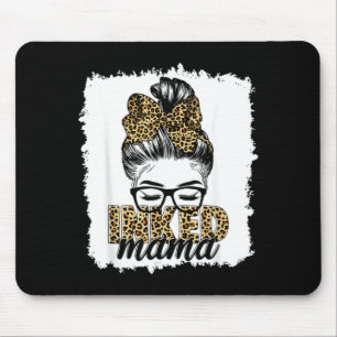 Inked Mama Mum Life Leopard Tattooed Mum Mouse Mat